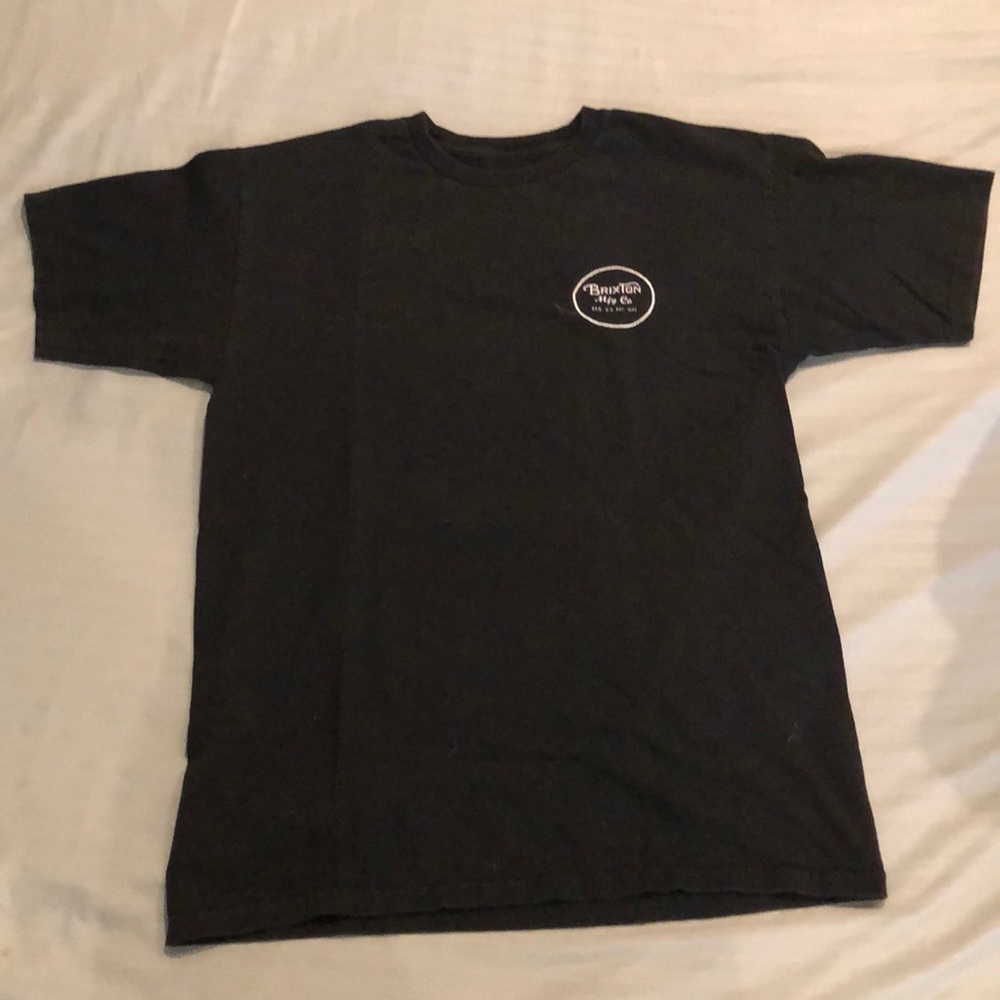 Black brixton logo tee